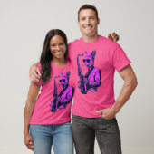 Kat speelt jazz op saxofoon t-shirt (Unisex)