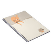 Kat speelt met een bal notitieboek (Rechterzijde)