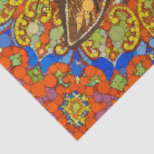 Kat speelt piano, psychedelisch - naar Louis Wain Tissuepapier (Detail)
