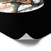 Kat Spelen Gitaar Rock Kat Heavy Metal Kat Mus Poster (Hoek)