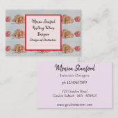 Kat Spelen met Visitekaartje van wolWaterverf (Voorkant / Achterkant)