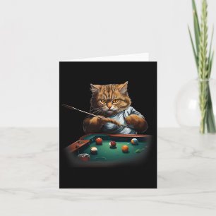 Kat spelen zwembad biljart Cool Funny Cats Mannen Kaart