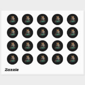 Kat spelen zwembad biljart Cool Funny Cats Mannen  Ronde Sticker (Vel)