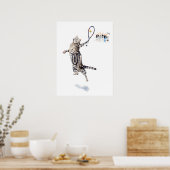 Kat-speltennis Poster (Keuken)