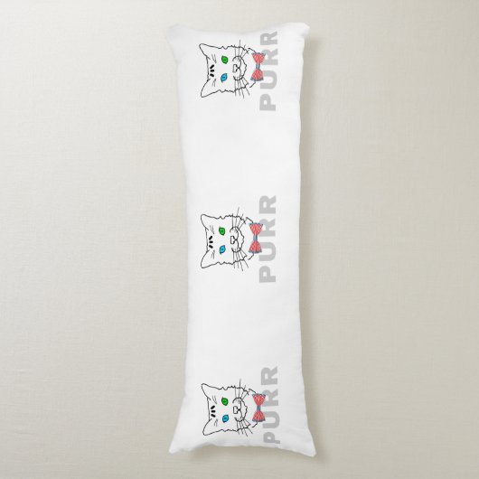 Kat Spint Lichaamskussen (Voorkant Verticaal)