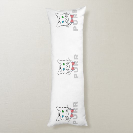 Kat Spint Lichaamskussen (Achterkant (Verticaal))