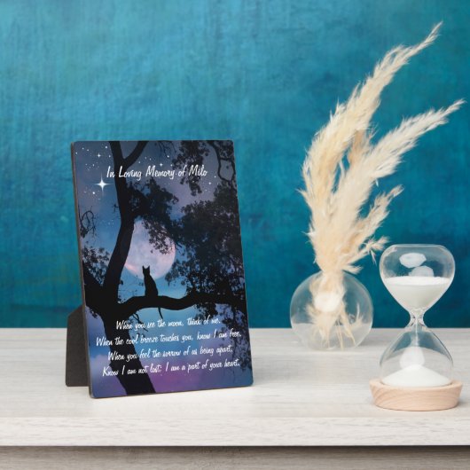 Kat Spiritueel gedenkteken Fotoplaat (Zijkant)