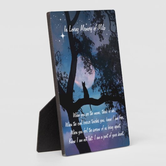Kat Spiritueel gedenkteken Fotoplaat (Zijkant)