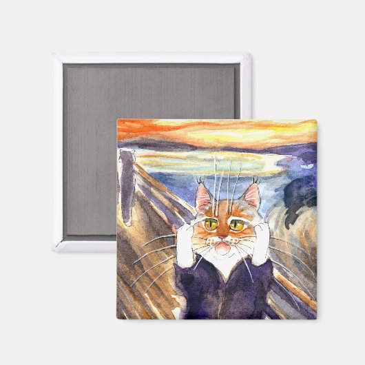 Kat spoofmagneet, Edvard Munch's De Schreeuw Magneet (Voorkant / Achterkant)