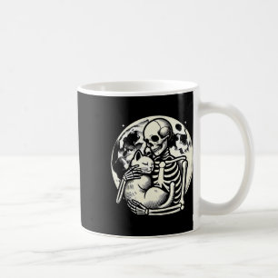 Kat Spooky Skull Halloween Gothic Kat Koffiemok