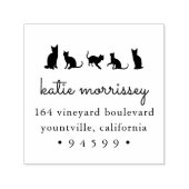 Kat Squad Return-adres Zelfinktende Stempel (Design)