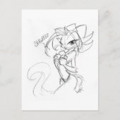 Kat Squeeze Briefkaart (Voorkant)