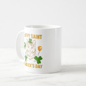 Kat St. Patrick's Day for Cat Lover Koffiemok (Voorkant links)