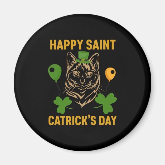 Kat St. Patrick's Day for Cat Lover Magneet (Voorkant)