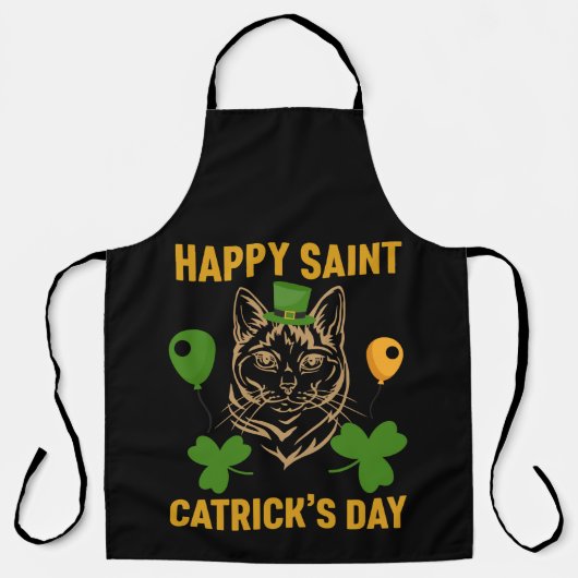 Kat St. Patrick's Day for Cat Lover Schort (Voorkant)