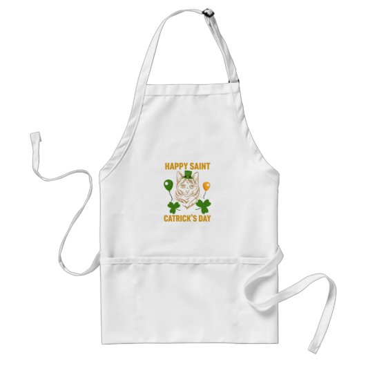 Kat St. Patrick's Day for Cat Lover Standaard Schort (Voorkant)
