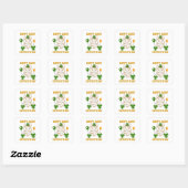 Kat St. Patrick's Day for Cat Lover Vierkante Sticker (Vel)