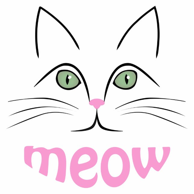 Kat Staand Fotobeeldje (Voorkant)