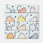 Kat Stadsmagneet Magneet (Voorkant)