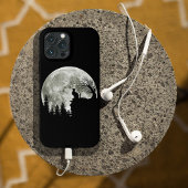 Kat Stand Op Berg Spooky Halloween Maan Case-Mate iPhone Case