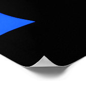 Kat staren naar de volle maan poster (Hoek)