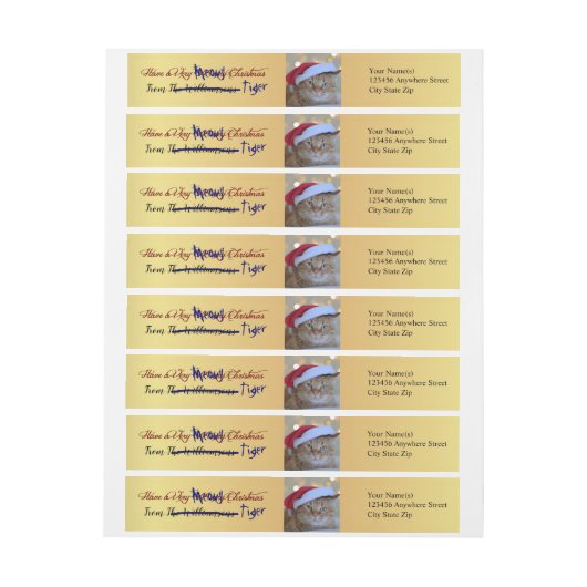 Kat Steals je gouden kerstretour-adres (Vel)