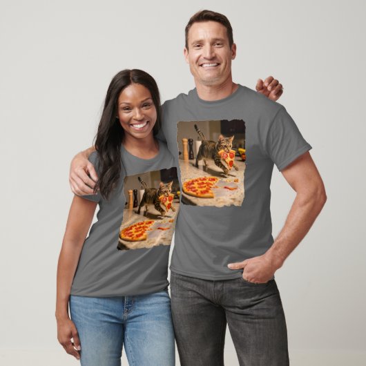 Kat steelt pizza! t-shirt (Unisex)
