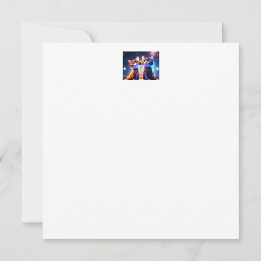 Kat-stel onder de sterrenhemel - (Achterkant)