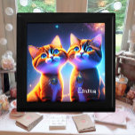 Kat-stel onder de sterrenhemel - cadeaudoosje<br><div class="desc">Voor alle kattenliefhebbers en natuurlijk kinderen! De schattige kittens worden digitaal gemaakt met kunstmatige intelligentie. Ze dromen met je! Het past in elke kinderkamer,  in elk kattenliefhebber thuis,  maakt een geweldig geschenk,  en nog veel meer!</div>