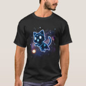 Kat sterrenbeeld Hemelse Kat Kosmos Ruimte T-shirt (Voorkant)