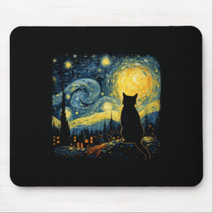 Kat Sterrennacht Van Gogh Kat Voor Kat Lover Kat M Muismat
