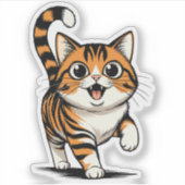 kat sticker (Voorkant)
