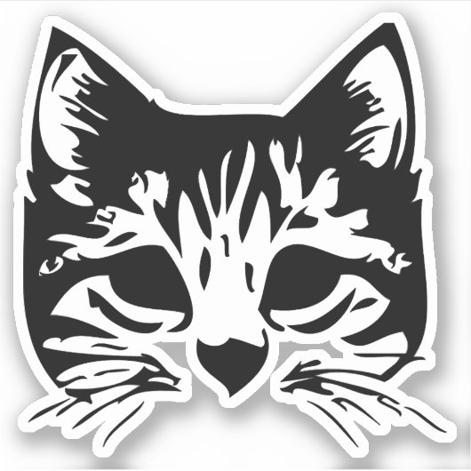 kat sticker (Voorkant)