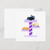 Kat Sticker aftappen Kaart (Voorkant / Achterkant)