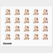 Kat sticker met 'Please Don't Invite Me' (Vel)