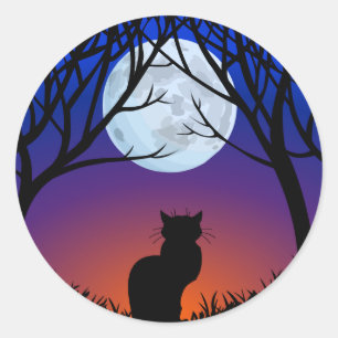 Kat Stickers Fun Halloween Cat Stickers