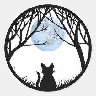 Kat Stickers Fun Halloween Cat Stickers Cat Lover