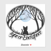 Kat-Stickers gepersonaliseerde Fat Cat Art Decalen Sticker (Vel)