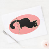 Kat stickers gepersonaliseerde kat-stickers (Envelop)