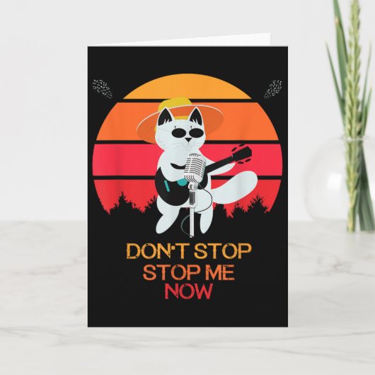 Kat Stop Me Nu Niet Kat Grappig  Kaart (Voorkant)