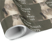 Kat "STOP OPENEN GIFTEN EN ME VOELEN" Verpakkingsp Cadeaupapier (Rol Hoek)