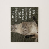 Kat "Stop Poetin Pozzle samen & voer me" Puzzle Legpuzzel (Verticaal)