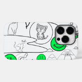 Kat-strand van Mikitiez meow Case-Mate iPhone Case (Achterkant (horizontaal))
