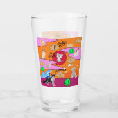 Kat-strand van Mikitiez meow Glas (Achterkant)