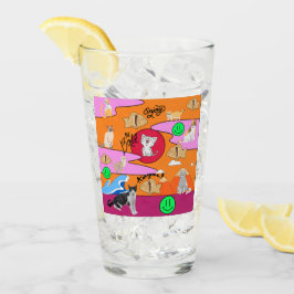 Kat-strand van Mikitiez meow Glas