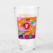 Kat-strand van Mikitiez meow Glas (Voorkant)