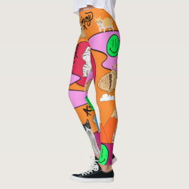Kat-strand van Mikitiez meow Leggings