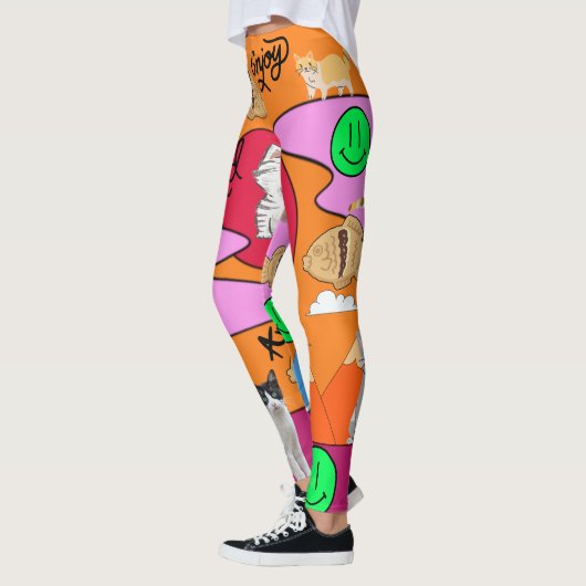 Kat-strand van Mikitiez meow Leggings (Links)