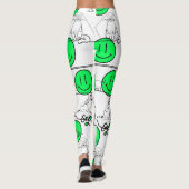 Kat-strand van Mikitiez meow Leggings (Achterkant)