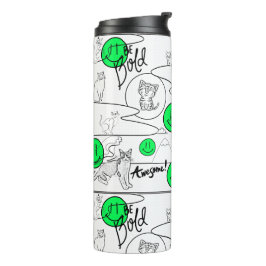 Kat-strand van Mikitiez meow Thermosbeker